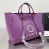 أزياء حقيبة المساء رسالة CC Womens Handbags Totes Brand Beach Pags Luxury CH Canvas مصمم تسوق كبير من مصمم التسوق كبير السعة السيدات X5QF