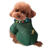Одежда для собак, одежда в стиле рождественской елки, плащ для домашних животных, плащ, куртка, осенне-зимняя теплая флисовая одежда XS-XL