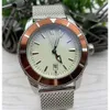 U1 TOP AAA Bretesiling Super-Ocean Super-Stael Stal Rotating Rame Mens Watch Automatyczne mechaniczne zegarki gumowe zegarki Luminous 926