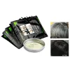 Behandlingar naturliga bambu kol mörkare schampo tvål svart hår djup ren oljekontroll uppdatering renande näring grått vitt hår färgämne