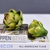 Dekorativa blommor Flower Green Kitchen Home Vase Filler Artificial Artichoke Decorations Faux Artichokes