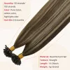 Estensioni Moresoo Nails Estensioni dei capelli con punta 100% veri capelli umani Macchina per capelli brasiliani Remy 50G 50S per le donne Estensioni Utip dritte