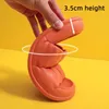 Slippare Comfort Soft Sole Platform For Women 2024 Summer Beach Non-Slip Pillow Sandals Woman Korean Eva Home Shoes Flip Flops