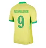 22 23 24 BRAZILIË 2023 2024 voetbalshirts Camiseta de futbol PAQUETA RAPHINHA voetbalshirt maillots MARQUINHOS VINI JR brasil RICHARLISON HEREN KINDEREN VROUW NEYMAR