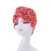 Vêtements ethniques Bohemian Femmes Turban Mode Musulman Hijabs Afrique Turquie Head Wraps Chapeaux 2024 Hiver Femme Caps