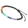 Braccialetti a maglie Codice Morse Bracciale con perline in pietra di cristallo d'amore Regolabile Reiki Healing Chakra Gioielli spirituali per donne e uomini