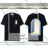 Men's T Shirts Designer Tees Rainbow Mushroom Letter Print Short Sleeve Tops Cotton Loose Men Women Shirt 275