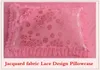 Korean Style Princess Wedding Bedding Set Luxury Pink Heart Lace Jacquard Satin Duvet Cover Bedspread Bed Sheet Pillowcases 240318