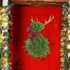 Декоративные цветы Лось Рождественский венок Товары для домашнего декора Дверь Подвесной орнамент Гирлянда для камина Окна