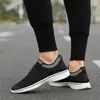 Casual Shoes Men's 2024 Lace Up Vulcanize Autumn Mixed Colors Net Grid Breathable Low-heeled Versatile Sneakers