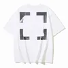 Herren-T-Shirts 2024 Fashion Luxurys bietet Kleidung Herren-T-Shirts und lockere Damen-T-Shirts Tops Mann Casual Street Graffiti-Hemd Sweatshirtoff T-Shirts Offs Weiß Weiß
