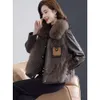 Imitation Fox Fur Grass Coat Womens Winter New Haining Leather Sheepskin Down Youth Style