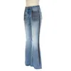 Best Price of Stretch High Waist Denim Woman Wide Leg Jeans for Women Plus Size Womens Trousers