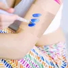 Maquiagem descartável paletas de mão PU filme papel maquiagem paletas de cores adesivas paletas de maquiagem ferramenta cosmética Accories 452p #