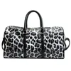 Bolsa feminina de couro bolsa de viagem leopardo mulher mão beleza senhora sacos ombro grande capacidade crossbody