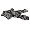 Vêtements pour chiens Chiots rayés Pyjamas Noir Blanc Stripe Soins des plaies Couverture complète Vêtements absorbant la sueur pour toutes les maladies de la peau de saison