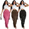 Designer Tassel Skirts Women Casual Print High Waist Bodycon Skirt Free Ship