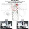 Stojaki narożne szelf prysznic szampon szampon prysznic uchwyt prysznic do przechowywania stojak do przechowywania organizer montowany na ścianach