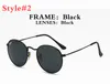 Designer Men Women Sunglasses 3447 Glasses Luxury Black Frame Metallic Polarized UV400 Glass Lens Sunglasses Premium Edition with Box