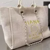 CC Sacs de luxe Lettre Totes Sac à main Mode Toile Sac Fourre-tout Marque Ch Femme Brodé Designer Sacs à main Dames Shopping Cross Body Sac à dos OCN9