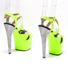 Dance Shoes Women's 17cm/7inches Pu Upper Plating Platform Sexig High Heels Sandal Pole 087