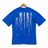 Tasarımcı Erkek Tişörtlü Erkek Amirir Gömlek Yüksek Kaliteli Baskılı Mektup Kısa Kollu Tasarımcı Tshirt Lüks Mürettebat Boyun T Shirt