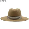 Wide Brim Hats Bucket Hats Panama Summer Straw Hat Mens Wide Brim Breathable Sunshine Beach Straw Hat UV Protection Fedora Hat 24323