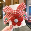 Hårtillbehör Flower Clip Children's Cute Fabric Bow Barrettes Girl Hairpin Temperament Baby Huvudbonad grossist