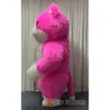 Trajes da mascote gigante 2m/2.6m rosa gato iatable pele terno adulto corpo inteiro explodir traje da mascote carnaval fantasia vestido personagem animal