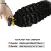 Extensions Natural Wave Itip Hair Extension 100% Brasilianska mänskliga remy hårförlängningar 0,8/1g/pc 50 st kvinnor naturligt fusion Mänskligt hårstycke