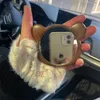 Wood Mini Makeup Mirror Portable Cartoon Cute Gift for Girl Pocket Compact Mirror High Quality Travel Beap Lovely Mirror 240314