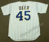 Milwaukee HANK AARON ROB DEER TEDDY HIGUERA PETE VUCKOVICH Throwback honkbalshirt voor heren, jaren 75-90, S-5XL