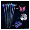 Novel Games LED Flashing Hair Braid Glowing Luminescent Hairpin Novetly Hairs Ornament Girls Toys Year Party Christmas Gifts Rando Dhfin