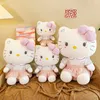 Popularny uroczy kreskówka kota Plush Toys Kitten Plush Throw Pillow Prezent Hurtowa w magazynie