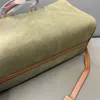 lyxig reseväska designer duffel väska män duk originalpåsar stor kapacitet handväska avtagbar läder axelband bagagepåsar 50 cm