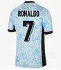 2024 Euro Cup koszulki piłkarskie Portugal Ronaldo Bruno Fernandes Joao Felix Bernardo Andre Silva Diogo Neves R. Leao Portugalese Football Shirt Men Kids Kits Mundurs