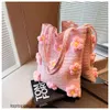 Designer de luxo moda sacos de ombro 2023 hyuna malha de lã das mulheres saco tendência da moda um ombro bolsa feminina