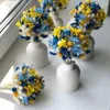Dekoratif Çiçek Hydangea kurutulmuş çiçek doğal taze korunmuş küçük buket düğün ev masası dekorasyon aksesuar