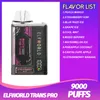 Original ELFWORLD TRANS PRO ELF WORLD Vape descartável puff 9K vaper puff 9000 e cigarros puffs vapes descartáveis puffs Tornado 2% 5% NIC vape desechable 10 sabores