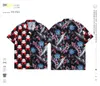 여름 패션 남성 트랙 슈트 하와이 해변 세트 디자이너 셔츠 인쇄 레저 셔츠 남자 슬림 짧은 슬리브