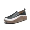 Sıradan Ayakkabı 2024 Kadın Loafers Flats Mules Ayakkabı Lüks Tasarımcı Bahar Siyah Platform Spor Ayakları Deri Oxford