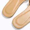 Tofflor Summer Solid Bright Leather Slipper Ladies Fashion Open Toe Flat Beach Sandaler Badrum Hem inomhus utomhus för kvinnor