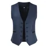 Gilet da uomo Abbigliamento uomo Gilet Abito casual quotidiano M-3XL Gilet monopetto elegante in pelle scamosciata per la moda