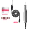 Drills Portable Electric 25000RPM Nail Drill Machine Mill Cutter Sets For Manicure Nail Tips Manicure Electric Nail Pedicure File