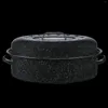 調理器具セット18 "覆われた楕円形のロースター15ポンド容量焙煎パン