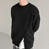 Maglioni da uomo Abbigliamento autunnale lavorato a maglia maglione pullover di lusso leggero casual vintage O collo abbottonato manica lunga maglieria 2024