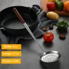 Boormachine wok spatula and wadle、skimmer wadle tool set、17インチのwok、304ステンレス鋼bokスパチュラ