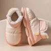 Slippers 2024 Waterproof Snow Boots For Women Super Warm Plush Platform Ankle Woman Winter Pu Leather Cotton Padded Shoes Mujer