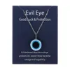 Pendant Necklaces 1Pc Blue Glass Evil Eye Pendants Necklace For Women Men Turkey Lucky Choker Jewelry Accessories Drop Delivery Dhbgh