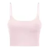 Lu Yoga Bra Align Tank Womens Sport Bra Clássico Popular Fitness Manteiga Tanque Macio Ginásio Colheita Yoga Colete Beleza Back À Prova de Choque Com Almofada De Peito Removível Atacado